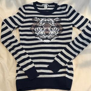 Autumn cashmere striped sweater